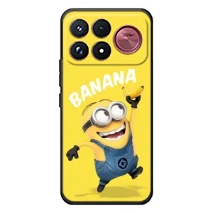 Мультяшный принт на Чехол для Сяоми Поко Ф9 Ультра (Banana)