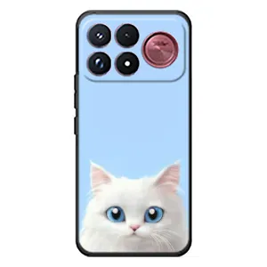 Чохол на тематику: Коти для Xiaomi Poco F9 Ultra (Білий кіт)