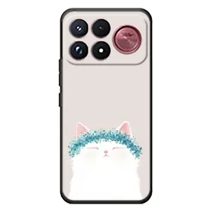 Чохол на тематику: Коти для Xiaomi Poco F9 Ultra (Білий котик)