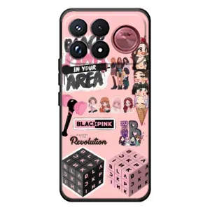 Чехлы с картинкой для Xiaomi Poco F9 Ultra (BLACK PINK коллаж)