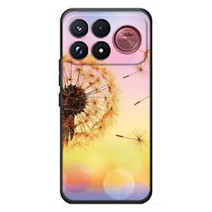 Силиконовый Чехол с одуванчиками на Xiaomi Poco F9 Ultra (Цветок-одуванчик)