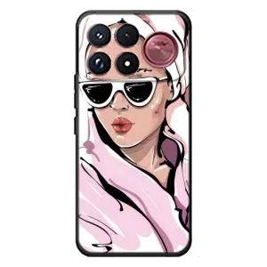 Чехол с картинкой Модные Девчонки Xiaomi Poco F9 Ultra (Девушка в халате)
