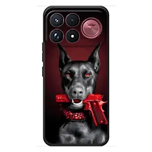Чохол ДОБЕРМАН для Xiaomi Poco F9 Ultra (Доберман злий)