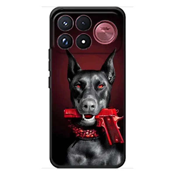 Чехол с рисунком «Доберман злой» для Xiaomi Poco F9 Ultra Чехол с рисунком «Доберман злой» для Xiaomi Poco F9 Ultra