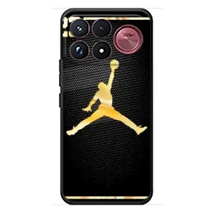 Силиконовый Чехол Nike Air Jordan на Сяоми Поко Ф9 Ультра (Джордан 23)