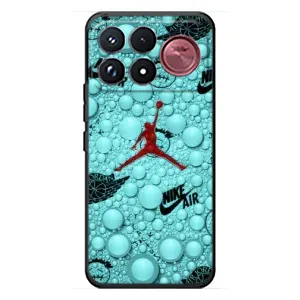 Силиконовый Чехол Nike Air Jordan на Сяоми Поко Ф9 Ультра (Джордан Найк)
