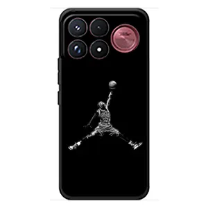 Силиконовый Чехол Nike Air Jordan на Сяоми Поко Ф9 Ультра (Джордан)