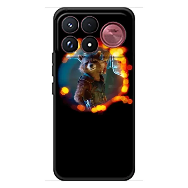 Чехол с рисунком «Енот Ракета» для Xiaomi Poco F9 Ultra