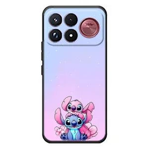 Чехол с рисунком Стич для Xiaomi Poco F9 Ultra (Энджл и Стич)