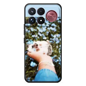 Чохли з зображенням різних тварин на Xiaomi Poco F9 Ultra (Їжачок в руці)