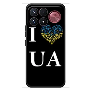 Силиконовый Чехол на Xiaomi Poco F9 Ultra (Я-Украина) (I Love UA)