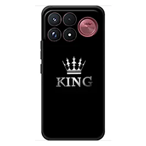 Чехол (Корона на чёрном фоне) для Сяоми Поко Ф9 Ультра (KING)