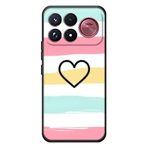 Чехлы с тематикой "Маленькие Сердечки" на Xiaomi Poco F9 Ultra (Красивое сердечко)