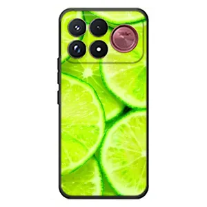 Чехол с изображением вкусной еды для Xiaomi Poco F9 Ultra (Лайм)