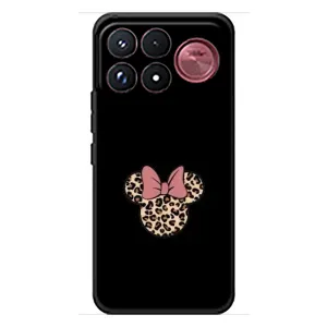 Чехол с леопардовым принтом на Xiaomi Poco F9 Ultra (Леопардовая Минни)