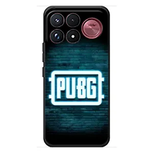 Чехол (TPU) с картинкой "Лого Пабг" на Сяоми Поко Ф9 Ультра (Лого PUBG)
