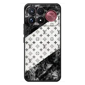 Чехол Стиль Louis Vuitton на Xiaomi Poco F9 Ultra (LV на белом)