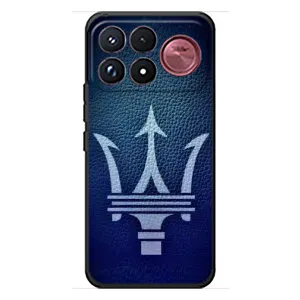 Чехлы с тематикой "Крутые машины" на Xiaomi Poco F9 Ultra (Лого Maserati)
