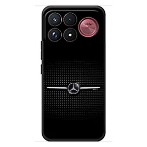 Силиконовый бампер с картинкой машины на Xiaomi Poco F9 Ultra (Mercedes)