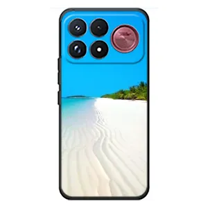 Летний Чехол на Xiaomi Poco F9 Ultra (Море песок)
