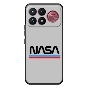 Силиконовый бампер с принтом "Наса" на Xiaomi Poco F9 Ultra (Наса)