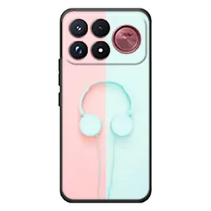 Девчачий Чехол для Xiaomi Poco F9 Ultra (Наушники)