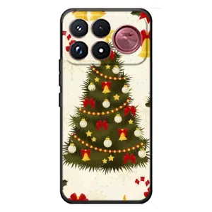 Чехол Новогодняя Елка на Xiaomi Poco F9 Ultra (Новогодний принт)
