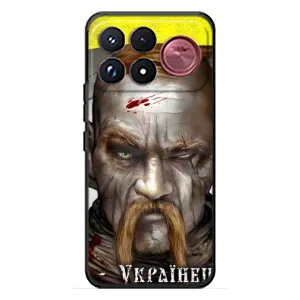 Чехол с картинкой (Патриотический КОЗАК) на Xiaomi Poco F9 Ultra (Одноглазый Козак)