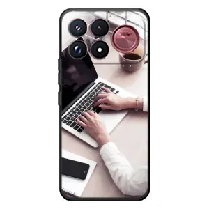 Силиконовый бампер (Работники) на Xiaomi Poco F9 Ultra (Офисный работник)
