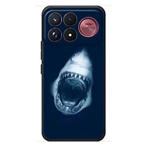 Силіконовий бампер з картинкою звірів для Xiaomi Poco F9 Ultra (Пащу Акули)