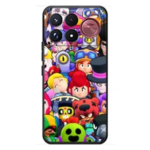 Силиконовый Чехол на Xiaomi Poco F9 Ultra с картинкой Brawl Stars (Персонажи)