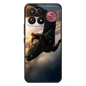 Чехол дракон Беззубик для Xiaomi Poco F9 Ultra (Полет Беззубика)