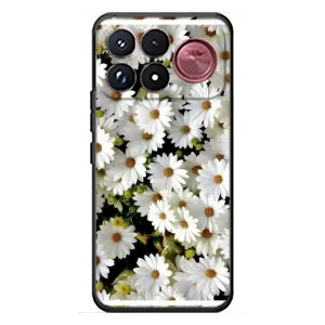 Чехол с ромашками на Xiaomi Poco F9 Ultra (Рамка в ромашках)