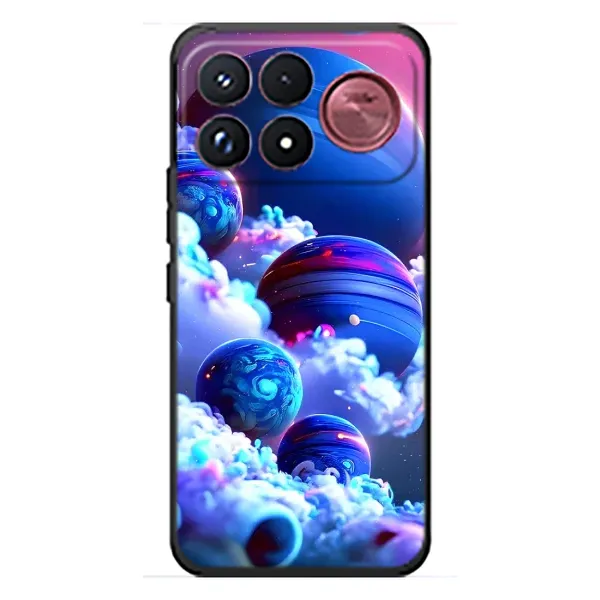 Чехол с рисунком «Синие планеты» для Xiaomi Poco F9 Ultra Чехол с рисунком «Синие планеты» для Xiaomi Poco F9 Ultra