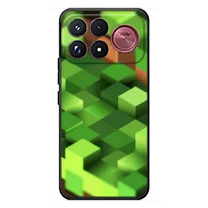 Чехлы для Xiaomi Poco F9 Ultra (Персонажи Майн Крафт) (Текстура)