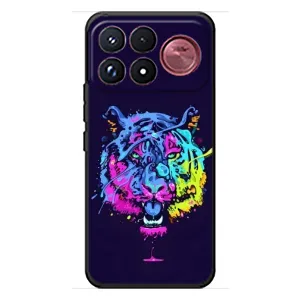 Силіконовий бампер з картинкою звірів для Xiaomi Poco F9 Ultra (Тигр-Арт)