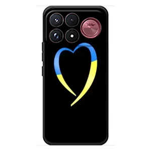 Силиконовый Чехол на Xiaomi Poco F9 Ultra (Я-Украина) (Украинское сердце)