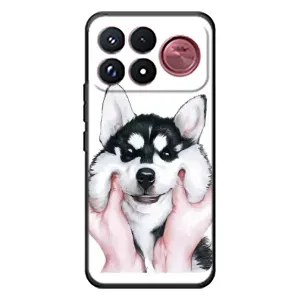 Бампер для Xiaomi Poco F9 Ultra з картинкою "Песики" (Собака Хаскі)