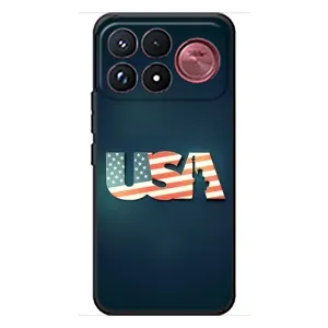 Чехол Флаг USA для Xiaomi Poco F9 Ultra (USA)