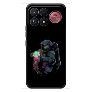 Силиконовый Чехол с принтом "Космонавты" на Xiaomi Poco F9 Ultra (В руках земля)