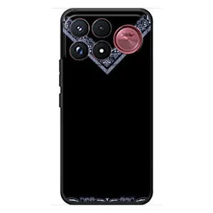 Силиконовый Чехол на Xiaomi Poco F9 Ultra (Воротник вышиванки)
