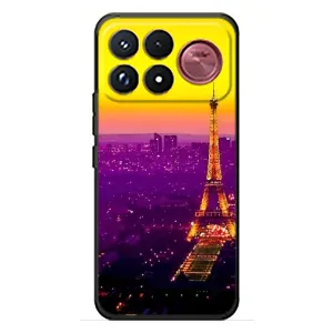 Чехол с Эйфелевой башней на Xiaomi Poco F9 Ultra (Яркая башня)