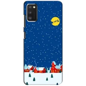 Силиконовый бампер на рождество для Xiaomi POCO M3 Pro (4G/5G) (Город в снегу)