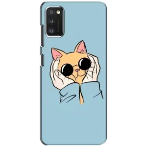 Бампер з зображенням Котиків для Поко М3 про (КОТИК в окулярах)
