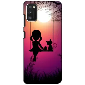 Дівчачий Чохол для Xiaomi POCO M3 Pro (4G/5G) (На гойдалці)