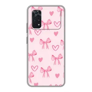 Чохол банти для Xiaomi POCO M4 Pro 5G (Бантики і сердечки)