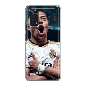 Чехол (TPU) с Футболистом на Xiaomi POCO M4 Pro 5G (Гол Мбаппе)