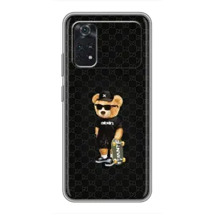 Чехлы Мишка Тедди для Поко М4 про (5G) (GUCCI Teddy)