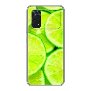 Чохол з зображенням смачної їжі для Xiaomi POCO M4 Pro 5G (Лайм)