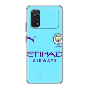 Силиконовые Чехлы принт Футбол на Xiaomi POCO M4 Pro 5G (Man City)